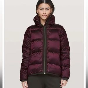 Lululemon cloudscape down-filled jacket. Size 8